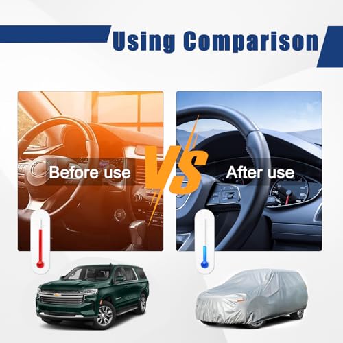 6 Layers Waterproof SUV Car Cover for Chevrolet Suburban 1973 (LM-Silver / 18. Custom Fit Chevrolet Suburban)