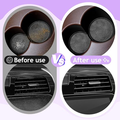 Car Cleaning Gel Car Cleaning Putty Car Putty Car Interior Cleaner Car Slime Car Detailing Kit Car Accessories Gifts for Men Women Stocking Stuffers Purple (Purple)