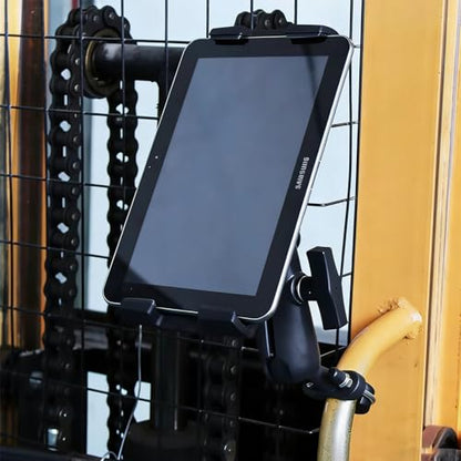 Tablet Mount Holder with U (U-bolt Base for Rails 0.5'' to 1.25'' in Diameter)