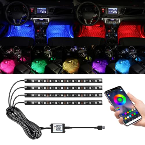4Pcs Car Interior Lights