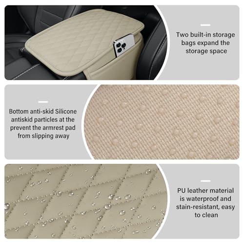 Car Center Console Cover (light beige)