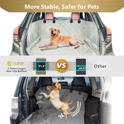 SUV Cargo Liner for Dogs (Grey / Large Extended (With Flaps) 93")