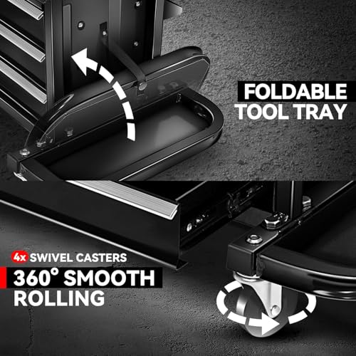 Mechanic Rolling Seat (Black)