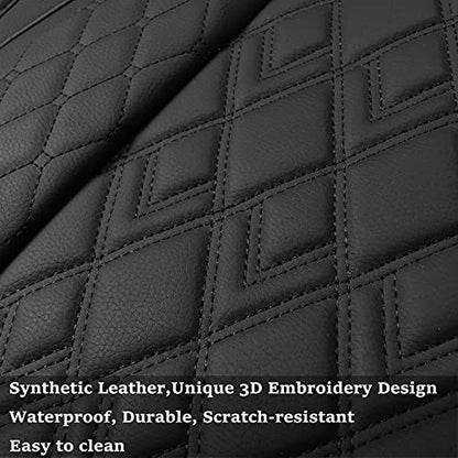 Car Seat Covers for Dodge Ram 2 Pcs Front (2 PCS Front,Black)