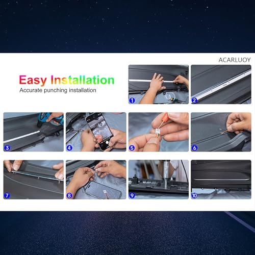 Interior Car LED Lights RGB 6 in1