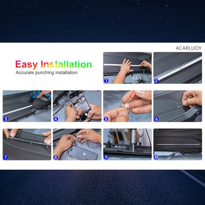 Interior Car LED Lights RGB 6 in1