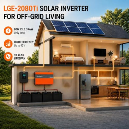 2080W Pure Sine Wave Power Inverter 24V to 110