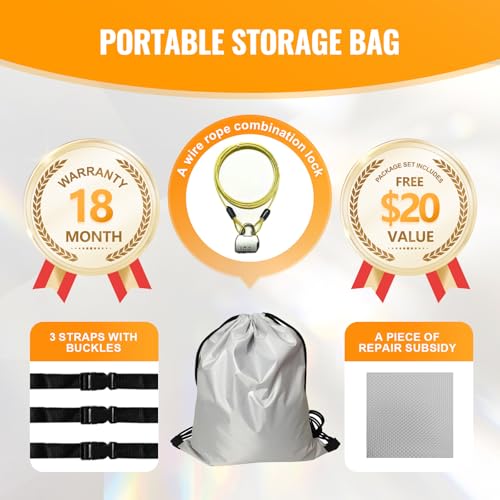 30 Layers Car Cover for Automobiles All Weather Waterproof (Silver / Fit Sedans 201"-210")
