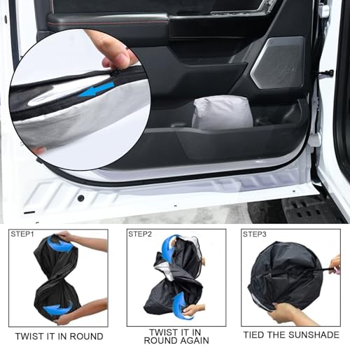 Foldable Front Windshield Sunshade fit for Ford F150 Accessories 2021 (Fit for F150 2021-2026)