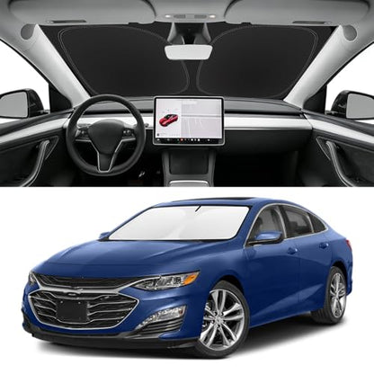 Custom Fit Windshield Sun Shade for Chevy Malibu 2016 (for 2016-2025 Chevy Malibu)