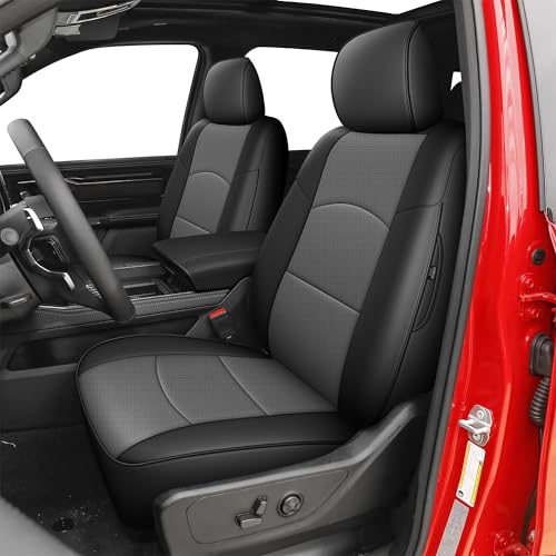 Custom Fit Seat Covers for Ram 2500 2019 (Black+Gray / Ram 2019-2026 2500 Full Set)
