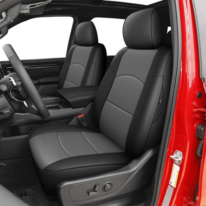 Custom Fit Seat Covers for Ram 2500 2019 (Black+Gray / Ram 2019-2026 2500 Full Set)