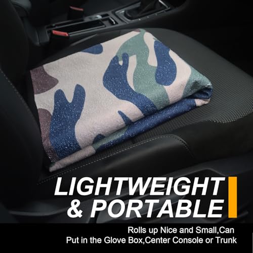 Back Seat Cover for Car Trucks Van SUV Jeep (Rear Bench Seat Towel / Camouflage)