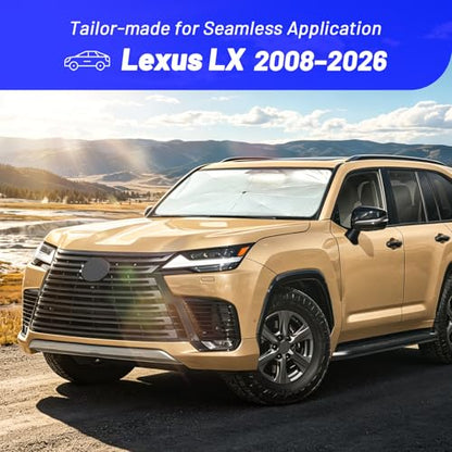 Windshield Sun Shade for Lexus LX 2008 (Fit for Lexus LX 2008-2026)