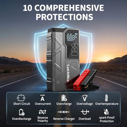 8000A Jump Starter with Air Compressor (Dark gray)