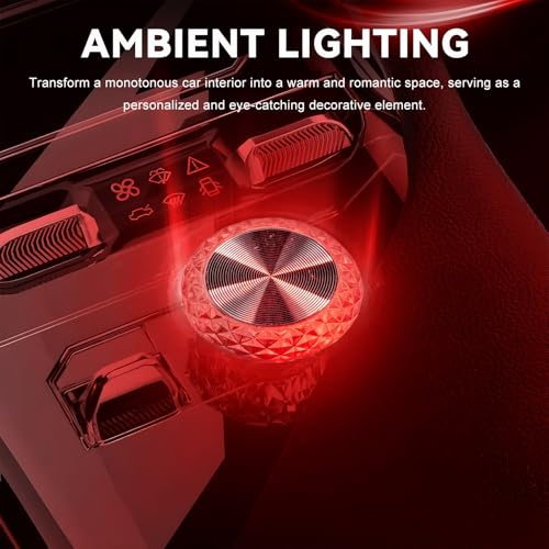4 PCS USB LED Car Interior Atmosphere Lamp (Red)