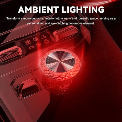 4 PCS USB LED Car Interior Atmosphere Lamp (Red)
