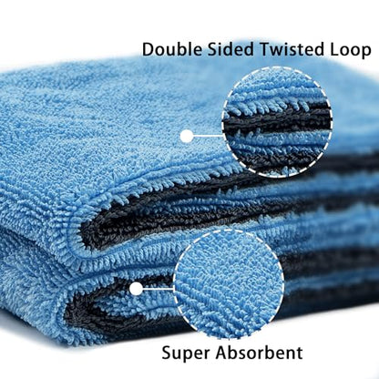 2 Pack Car Drying Towel (Blue)