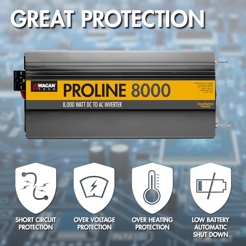 EL3746 12V 8000 Watt Power Inverter with Remote Control (8000W - 12V)