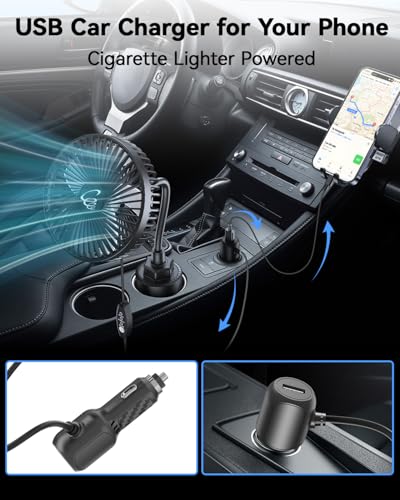 12V Car fan 3 (Cigarette Lighter Powered)
