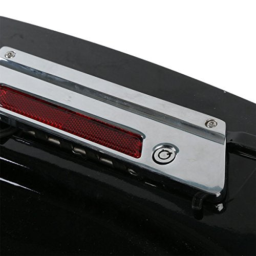 Motorcycle 5" Stretched Saddlebags with Black Conversion Brackets Fit For Harley Softail Deluxe Heritage Softail 1984