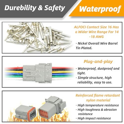 2 Sets 8 Pin DT Waterproof Connector Kit (8PIN 2SET)
