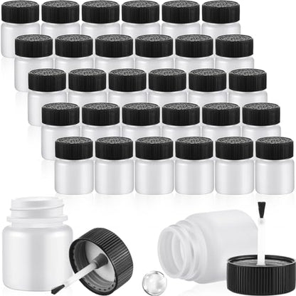 120 Pcs Empty Touch Up Paint Bottles Container (Black)