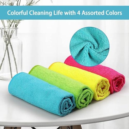 150PK Microfiber Cleaning Cloth (Multicolor)