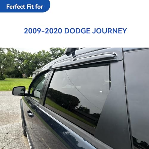 Window Visors Rain Guards for 2009 (2009-2020 Dodge Journey)