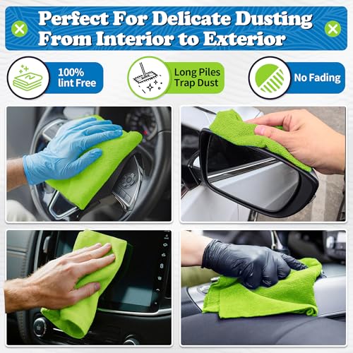 Microfiber Cleaning Cloth (24PK / Green)