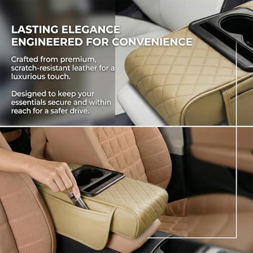 Car Center Console Cover (Beige)