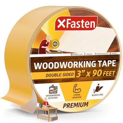 Double Sided Woodworking Tape 3 Inches x 90 Feet (3 Inches x 30 Yards)