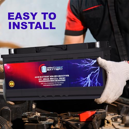MM H9 Start and Stop Car BCI Group 95R 12V 100AH (Group 95R)