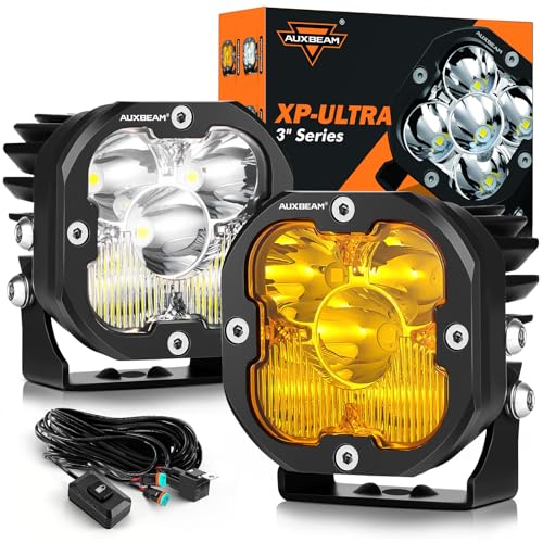 XP Ultra Series 3 Inch LED Light Pods Cube Off (XP-Ultra 3 Inch Amber/White Combo Beam)