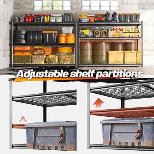 Heavy Duty Garage Shelving (6-Tier,55" W x 26" D x 84" H)