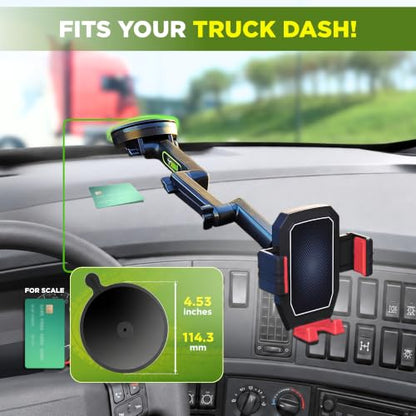 Truck Phone Mount + Dash Pad (Red)