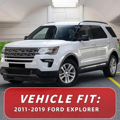 in Channel Window Visors Rain Guards Fit for Ford Explorer 2011 (Fit for 2011-2019 Explorer in Channel)