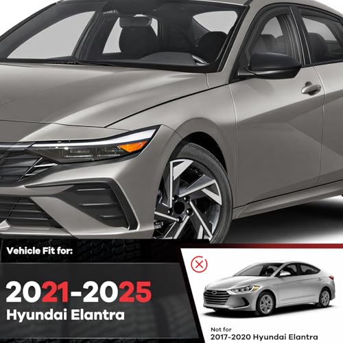 4PCS in Channel Window Rain Guards Fit for Hyundai Elantra 2021 (For 2021-2026 Elantra)