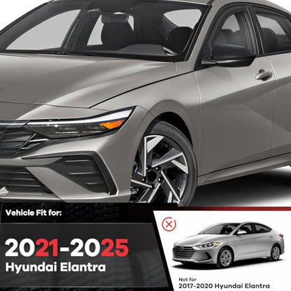 4PCS in Channel Window Rain Guards Fit for Hyundai Elantra 2021 (For 2021-2026 Elantra)