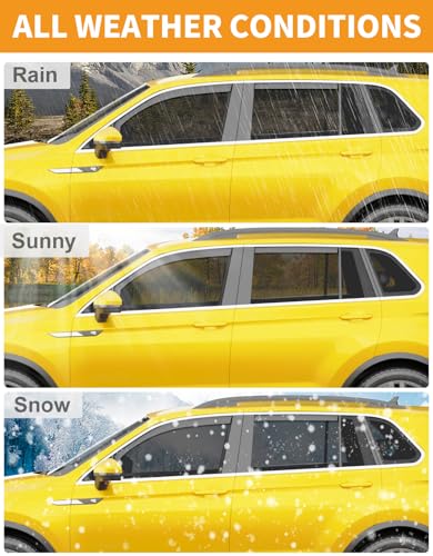 in Channel Window Visors Rain Guards for 2011 (Fit for 2011-2026 Dodge Durango)
