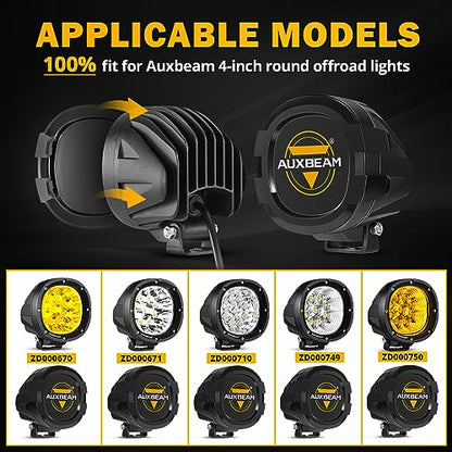 4 in P4 Series LED Pod Cover (P4 Series-Black Covers)