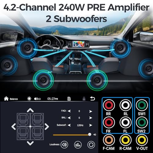 7" QLED Wireless Double Din Car Stereo (7 Inch Car Stereo)