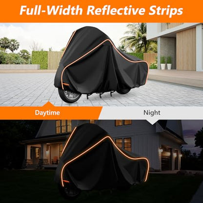 Motorcycle Cover for Honda GL1500 GL1800 (Black / for Honda GL1800)