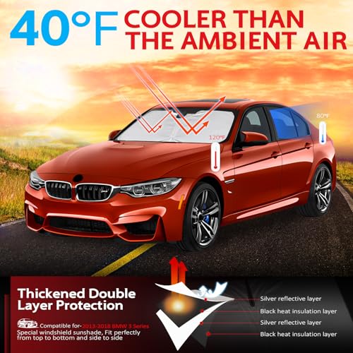 Windshield Sun Shade for 2013 (for 2013-2018 BMW 3 Series)