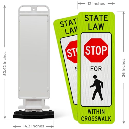 State Law Stop for Pedestrian Within Crosswalk MUTCD R1 (Stop For Pedestrian Within Crosswalk)
