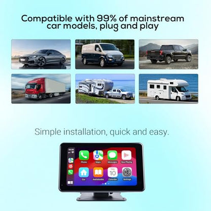 Portable Wireless Carplay Screen for Car (7-Inch(7001))
