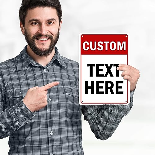 Custom Sign Custom Sign for Business (Header - Vertical / 7x10 - Aluminum)