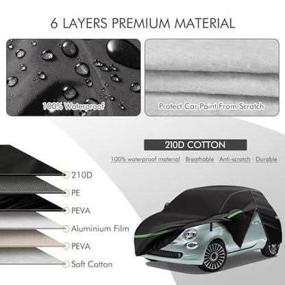 Car Cover for 2007 (for 210D 2007-2023 Fiat 500/500C)