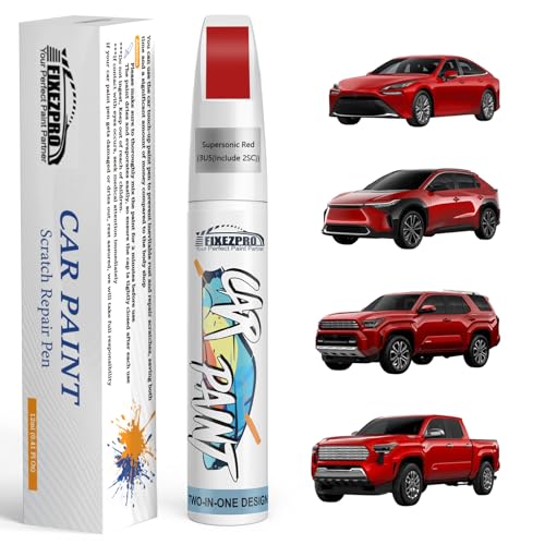 3U5 2SC Supersonic Red Car Touch Up Paint for Toyota (For toyota / Supersonic Red(3U5/2SC) for 2024 RAV4 Prime/2025 Camry/2024 Camry Hybrid/ 2024 Tacoma/2024 Tundra/2025 Toyota Crown/2024 Prius/2025 Sequoia/2024 bZ4X)