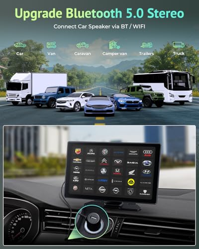 9" Carplay Screen with DashCam Backup Camera
